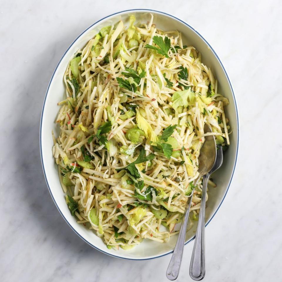 Celery Root, Apple and Fennel Slaw 