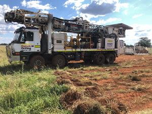 Drill rig on-site at Sunrise Project