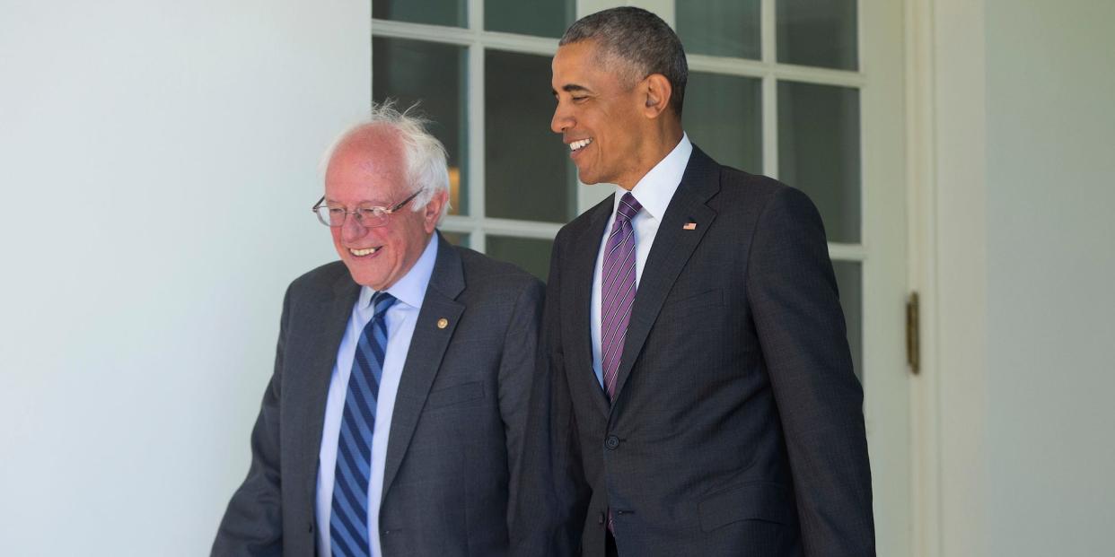 bernie sanders barack obama