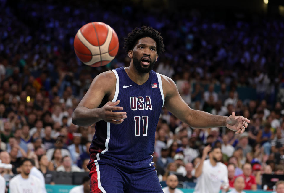 巴黎奧運美國男籃隊球星Joel Embiid。(Photo by Christina Pahnke - sampics/Getty Images)