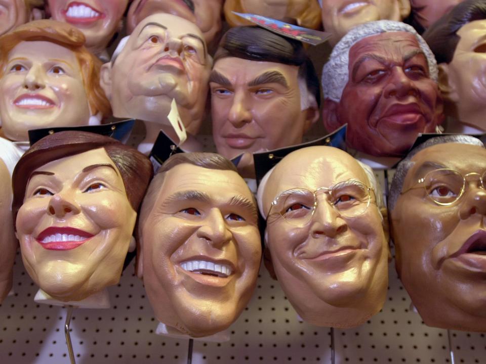 President and first lady halloween costume masks