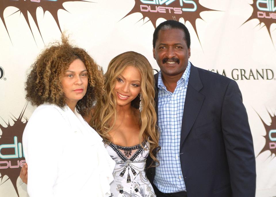 <p>After more than three decades of marriage, Tina and Mathew Knowles <a href="https://www.rollingstone.com/music/music-news/beyonces-parents-finalize-divorce-104781/#:~:text=Beyonc%C3%A9's%20parents%2C%20Tina%20and,%22reasonable%20expectation%20of%20reconciliation.%22" rel="nofollow noopener" target="_blank" data-ylk="slk:finalized their divorce;elm:context_link;itc:0;sec:content-canvas" class="link ">finalized their divorce</a> in 2011. Beyoncé's father remarried in 2013 and her mother remarried in 2015. </p>