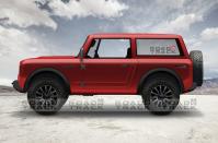 <p>He added the Bronco fender badge that he originally designed for a <a rel="nofollow noopener" href="https://www.roadandtrack.com/new-cars/future-cars/g6701/2020-ford-bronco-f150-raptor-concept-design/" target="_blank" data-ylk="slk:different concept rendering he did for Road & Track back in 2016;elm:context_link;itc:0;sec:content-canvas" class="link ">different concept rendering he did for <em>Road & Track</em> back in 2016</a>, along with the FX4 rear insignia. <strong><em>(Continued on next slide)</em></strong></p>