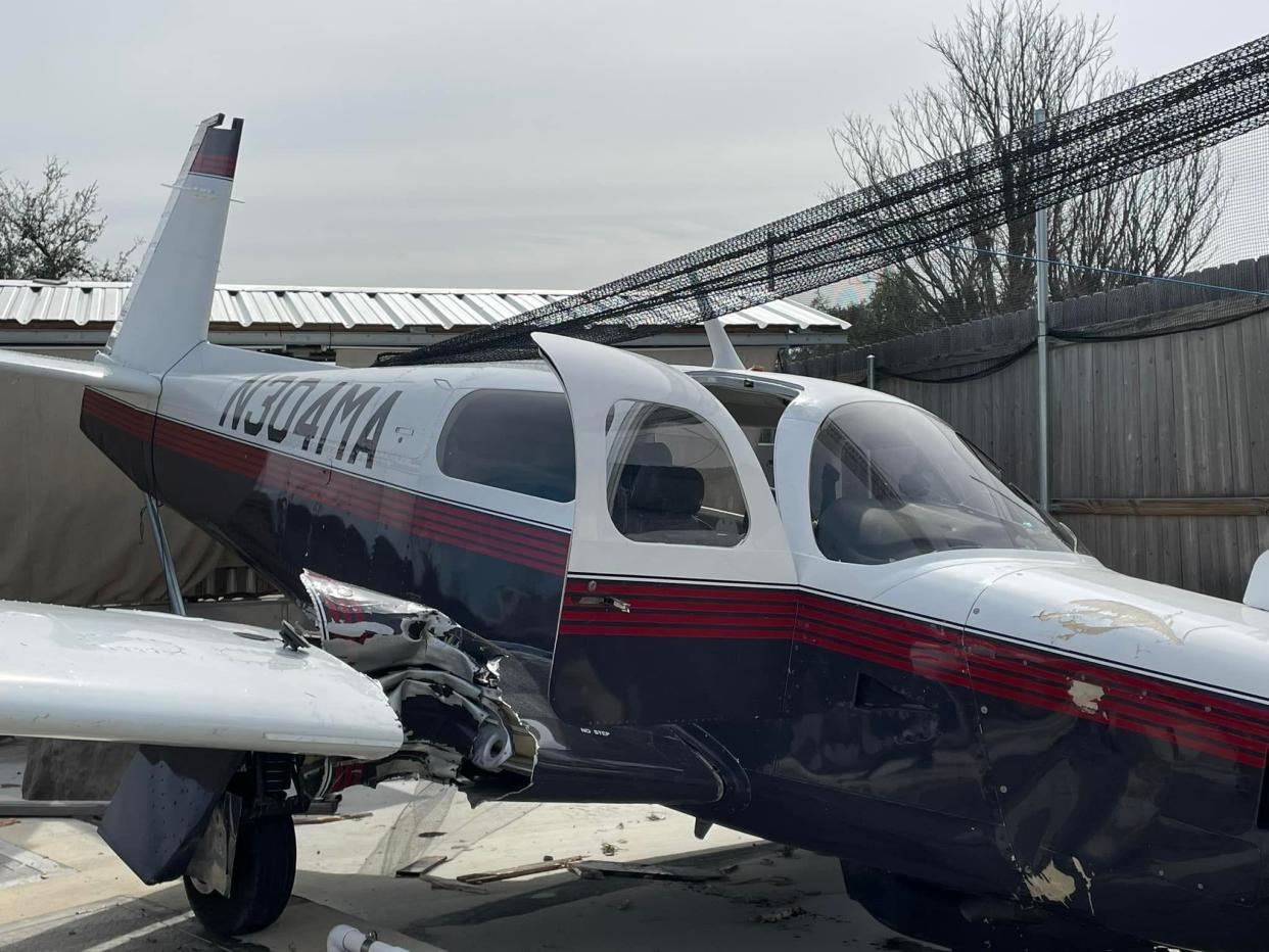 No one was injured when a small airplane crashed into a golf course in Lakeway on Sunday.