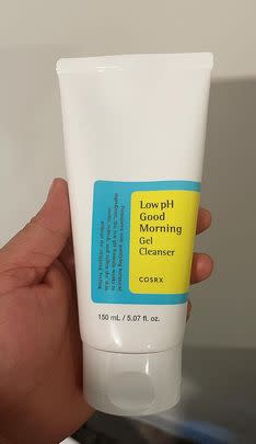 A lightweight Cosrx mild gel cleanser