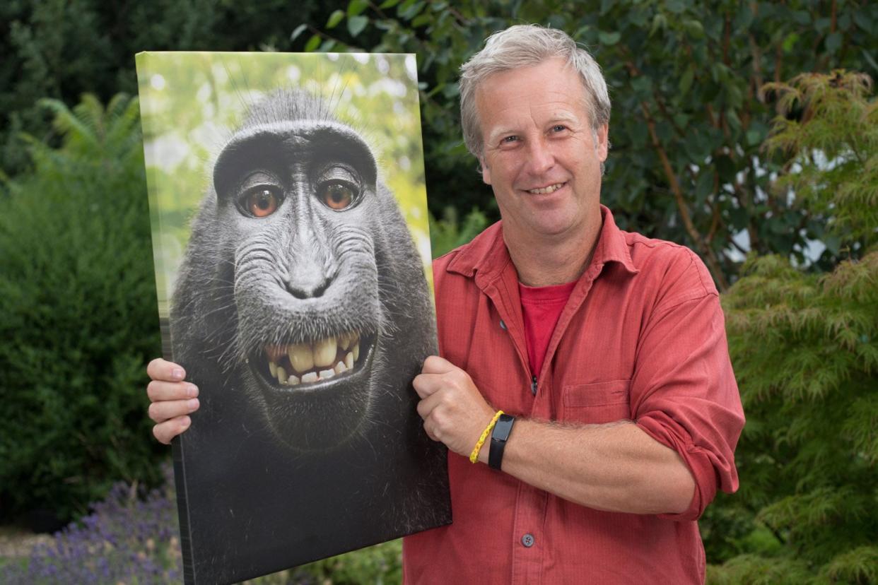 David Slate is a freelance photographer whose camera the monkey stole: Mark Large/Daily Mail