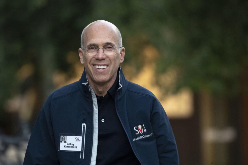 Hollywood executive Jeffrey Katzenberg, shown in 2019.