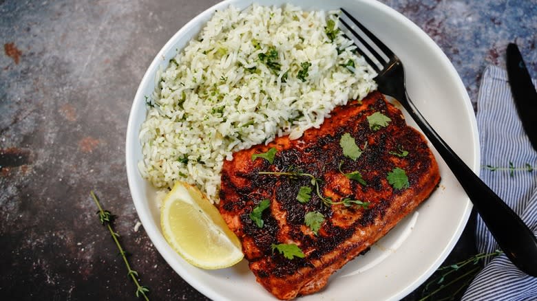 broiled salmon