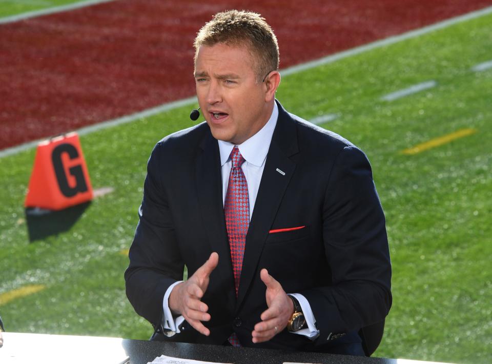 Former Ohio State quarterback Kirk Herbstreit is currently a college football analyst 
for ESPN.
