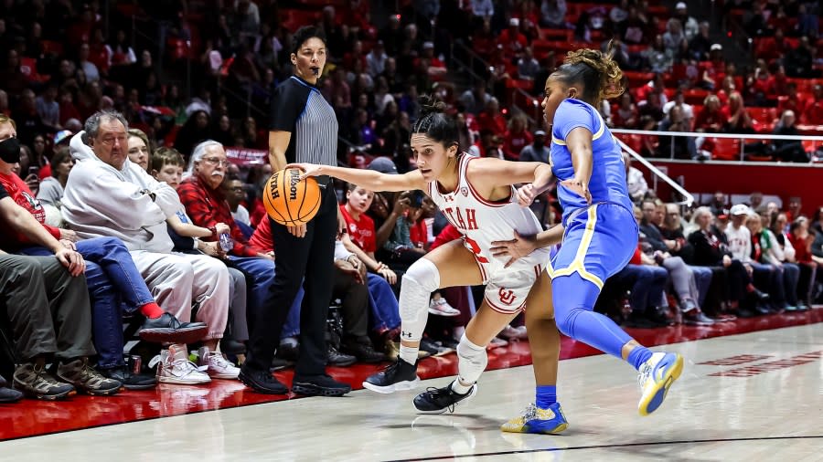 NCAA WBB. Utah Utes vs. UCLA Bruins at Jon M. Huntsman Center in Salt Lake City, UT on Monday, January 22, 2024. © Bryan Byerly