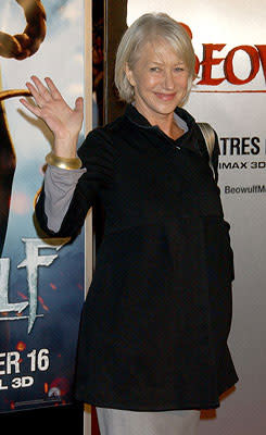 Helen Mirren at the Westwood premiere of Paramount Pictures' Beowulf