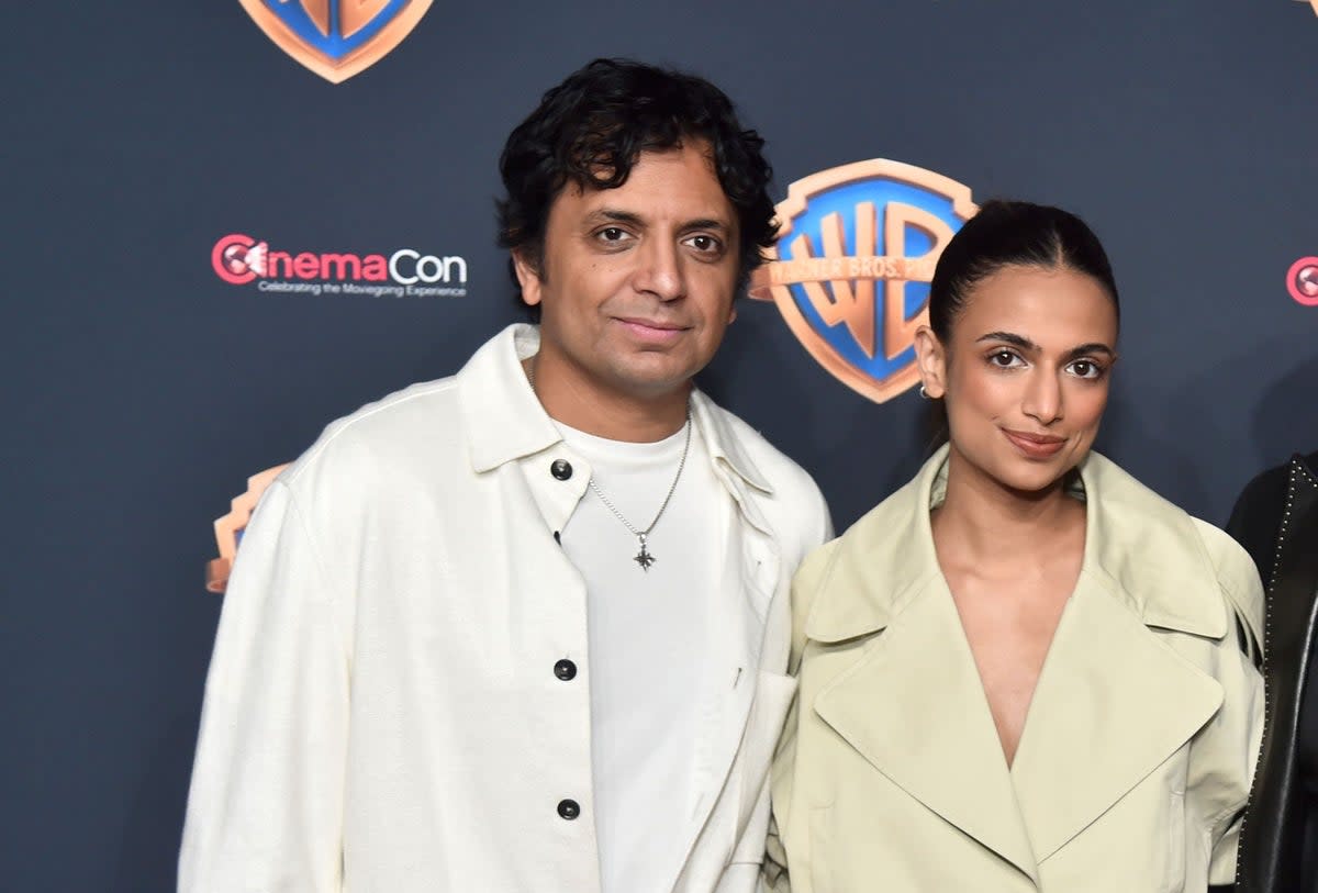 M Night Shyamalan and Ishana Night Shyamalan attend CinemaCon convention in April 2024 (Getty Images for CinemaCon)