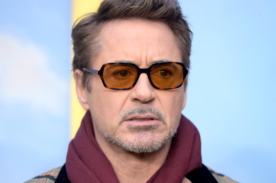 Robert Downey Jr en la proyección especial de 