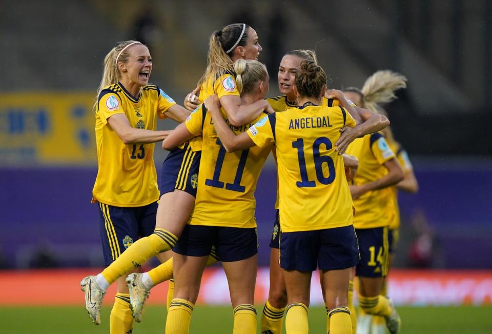 Sweden boss Peter Gerhardsson underlined his side will come up with an “extremely good plan” against England in the last four of Euro 2022 after they earned a last gasp 1-0 quarter-final victory over Belgium at Leigh Sports Village (Time Goode/PA) (PA Wire)