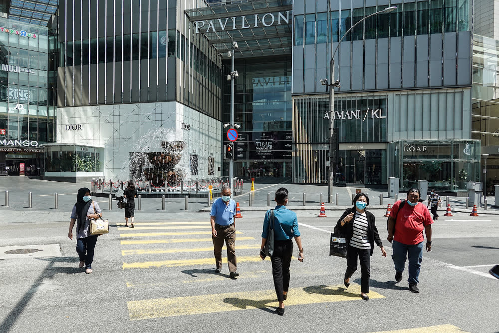 A general view of the streets during the conditional movement control order (CMCO) in Kuala Lumpur on October 20, 2020. — Picture by Miera Zulyana