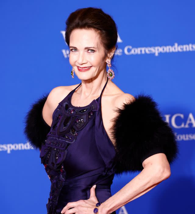 Lynda Carter attends the 2024 White House Correspondents’ Dinner. Photo by Paul Morigi/Getty Images.