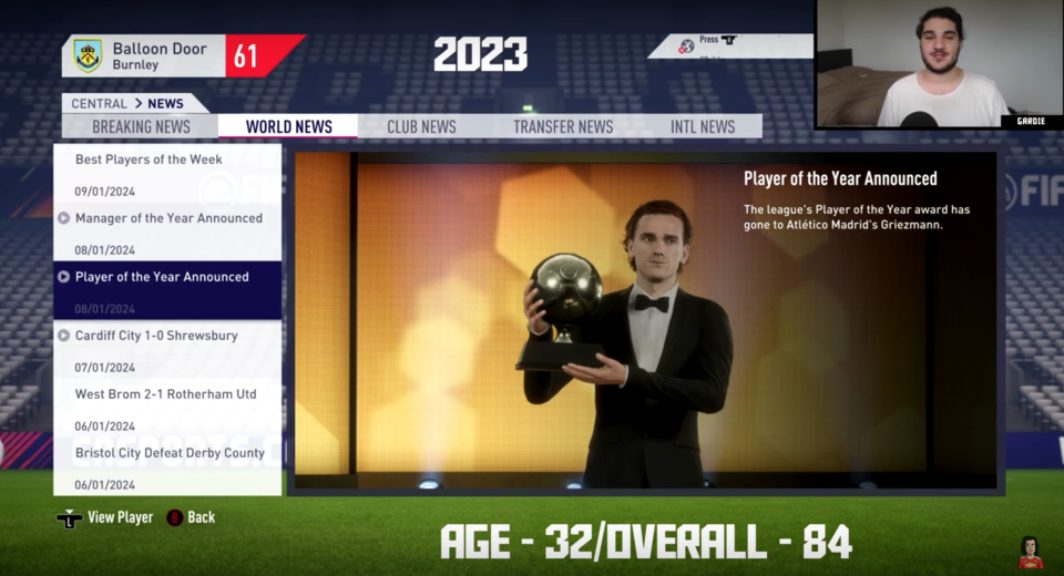 Griezmann wins back to back Ballon d’Ors in 2022 and 2023