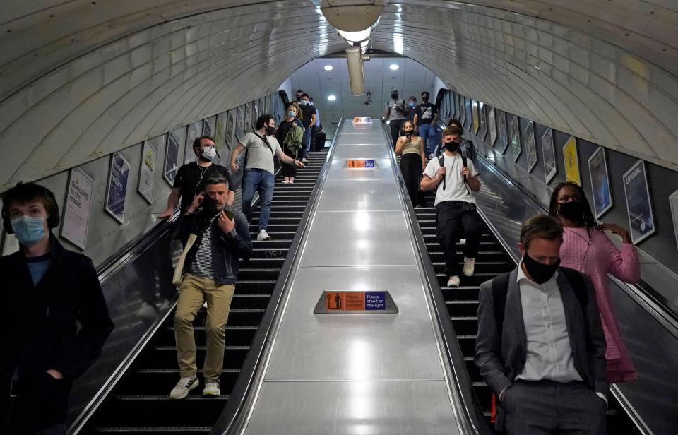 FTSE 100 reached back to the levels of February 2020, when the pandemic struck Europe (AFP via Getty Images)