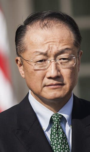 US candidate to run the Wold Bank, Jim Young Kim, is shown at the White House in March