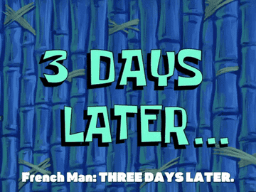 Text-to-speech after 3 days from SpongeBob