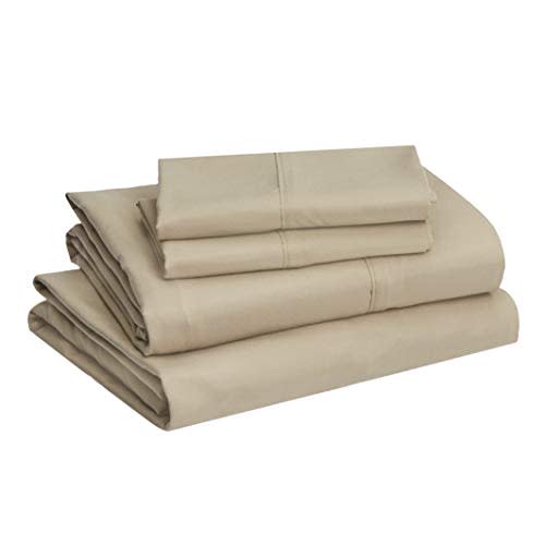 Amazon Basics Microfiber Sheet Set, King, Olive