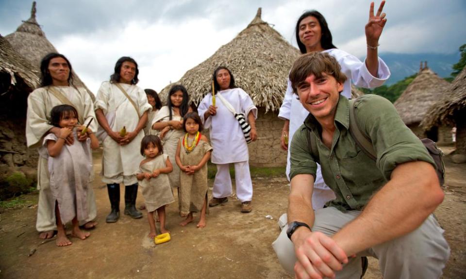 Simon Reeve in Colombia in Incredible Journeys.