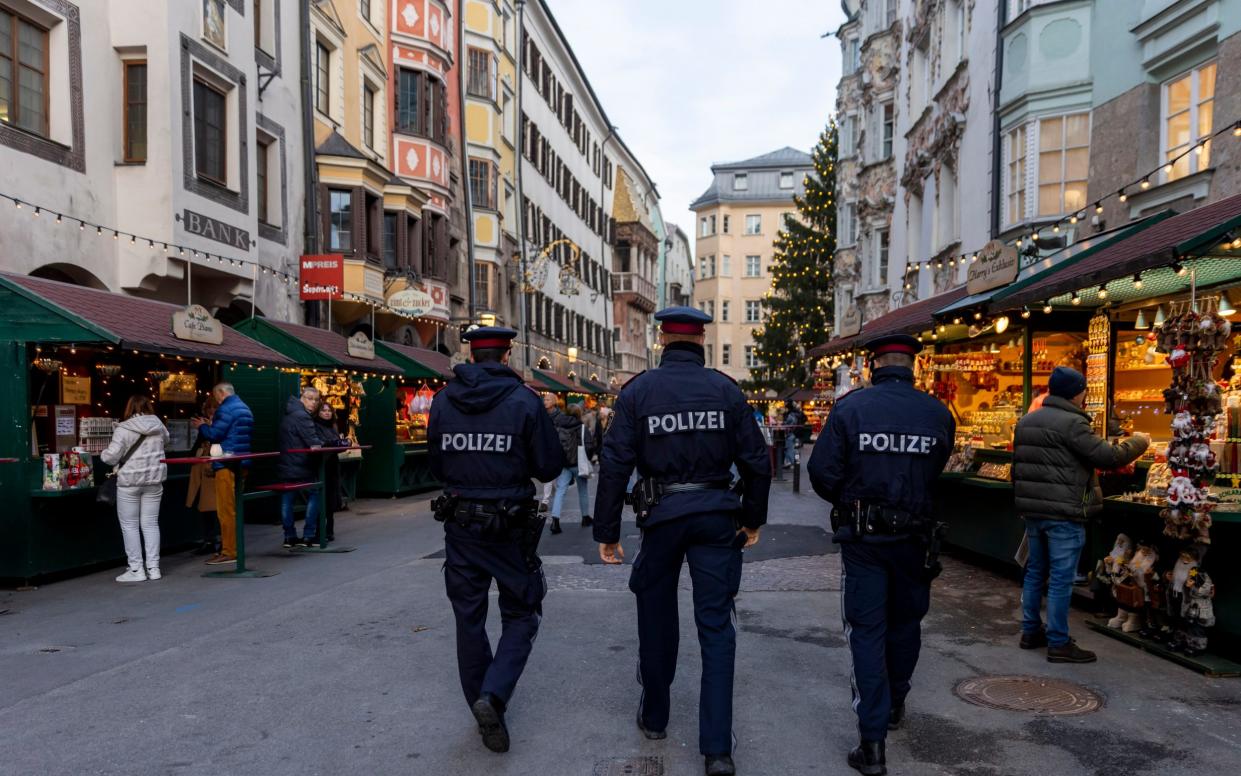 Police monitor lockdown compliance in Innsbruck - Jan Hetfleisch/Getty Images Europe