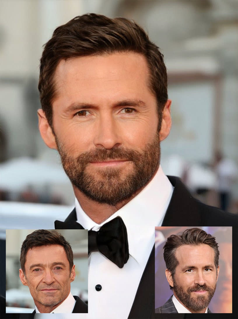 Hugh and Ryan morphed together