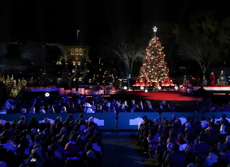 National Tree Lighting Ceremony at the Ellipse near the White House in Washington