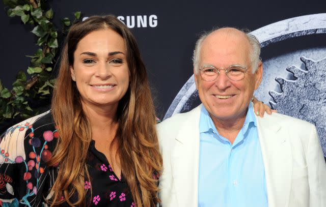 <p>Albert L. Ortega/Getty</p> Jimmy Buffett and daughter Savannah Buffett