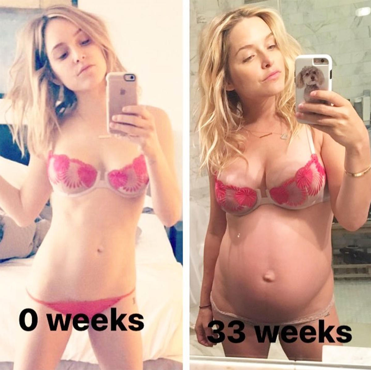 Jenny Mollen Embraces Her Changing Baby Body With Before and After Bump  Lingerie Snaps — 'Can I Keep The Boobs?