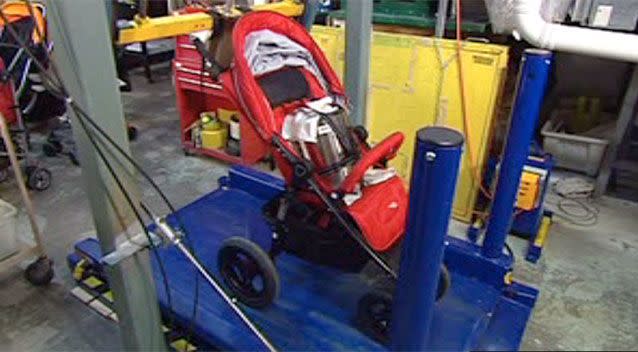 Choice says safe prams don't need to have big price tags. Photo: 7 News