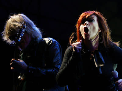 Chrissy Amphlett in full voice at Homebake in Sydney in 2007.