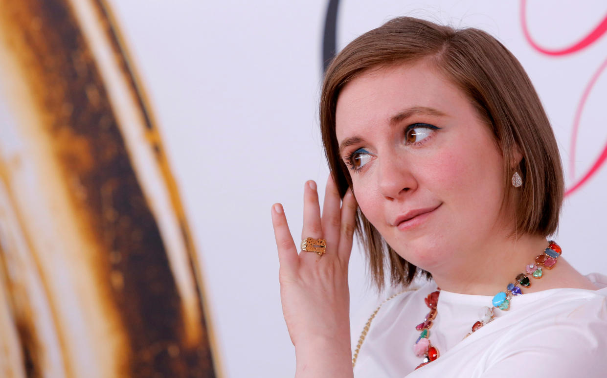 Lena Dunham at the 2016 CFDA Fashion Awards in New York City.  