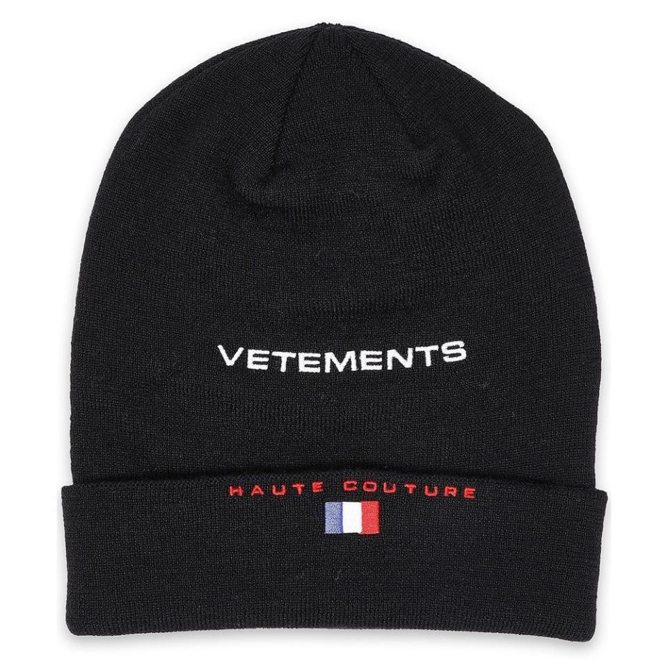 3) Embroidered Wool Beanie