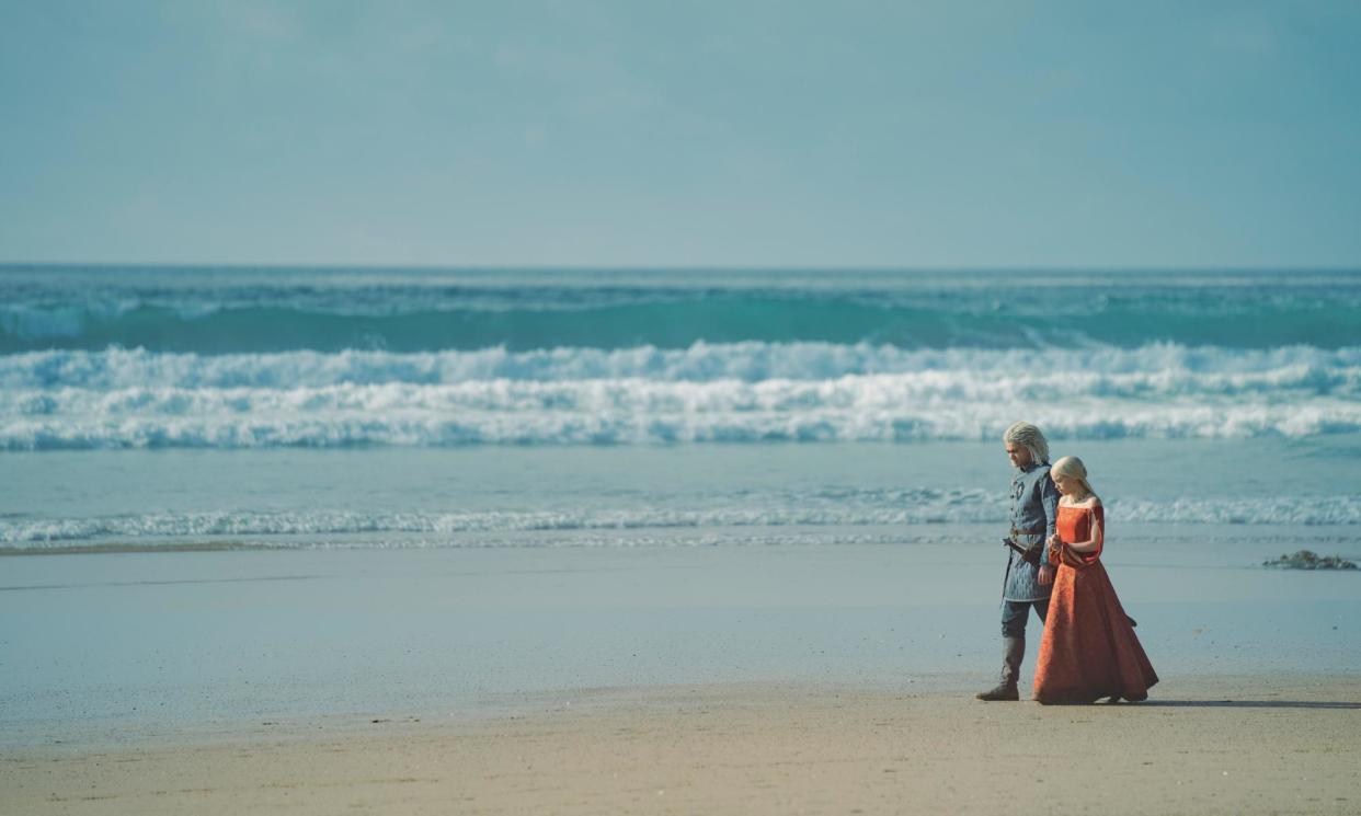 <span>Location, location, location … a scene from House of the Dragon, part of which is filmed in Cornwall.</span><span>Photograph: HBO</span>