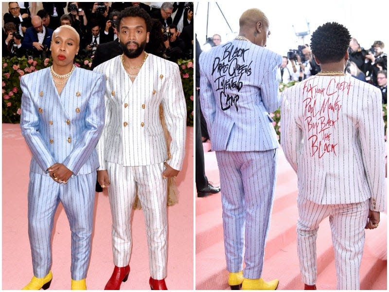 Lena Waithe and Kerby Jean-Raymond attend The 2019 Met Gala