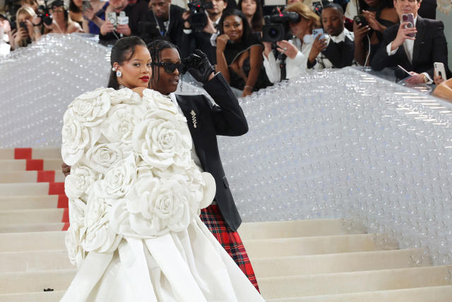 Rihanna Brings the Drama, Albeit Fashionably Late, to the 2023 Met Gala