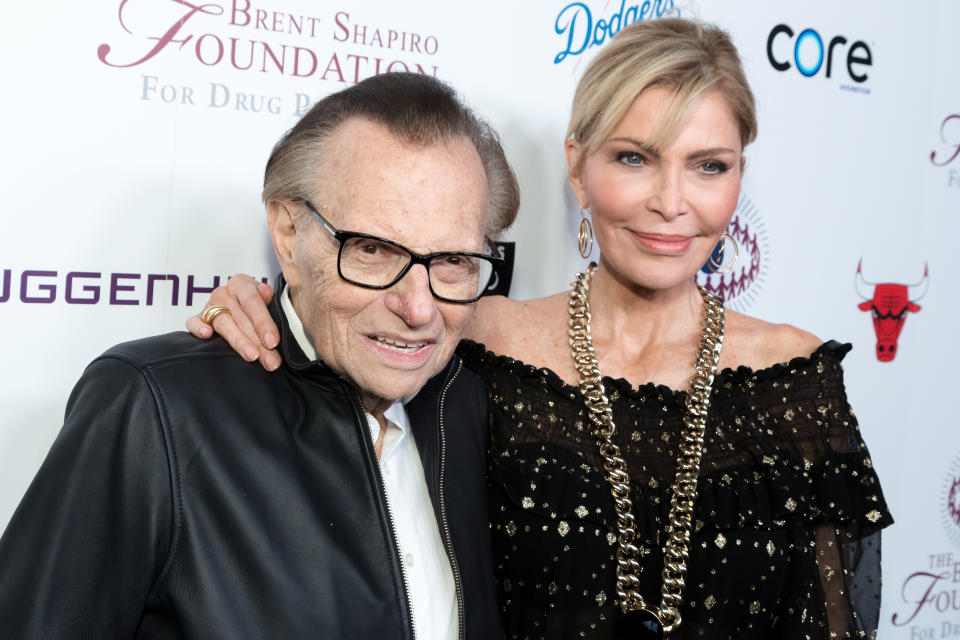 BEVERLY HILLS, CALIFORNIA - SEPTEMBER 07:  Larry King and Shawn King attend The Brent Shapiro Foundation Summer Spectacular on September 7, 2018 in Beverly Hills, California.  (Photo by Greg Doherty/FilmMagic)