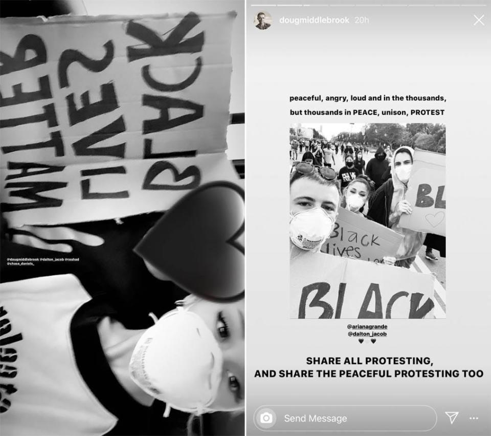 ariana grande protesting