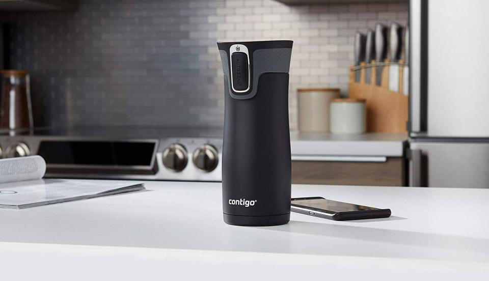 This travel mug has a 4.5 out of five stars with more than 34,000 positive reviews. (Photo: Amazon)