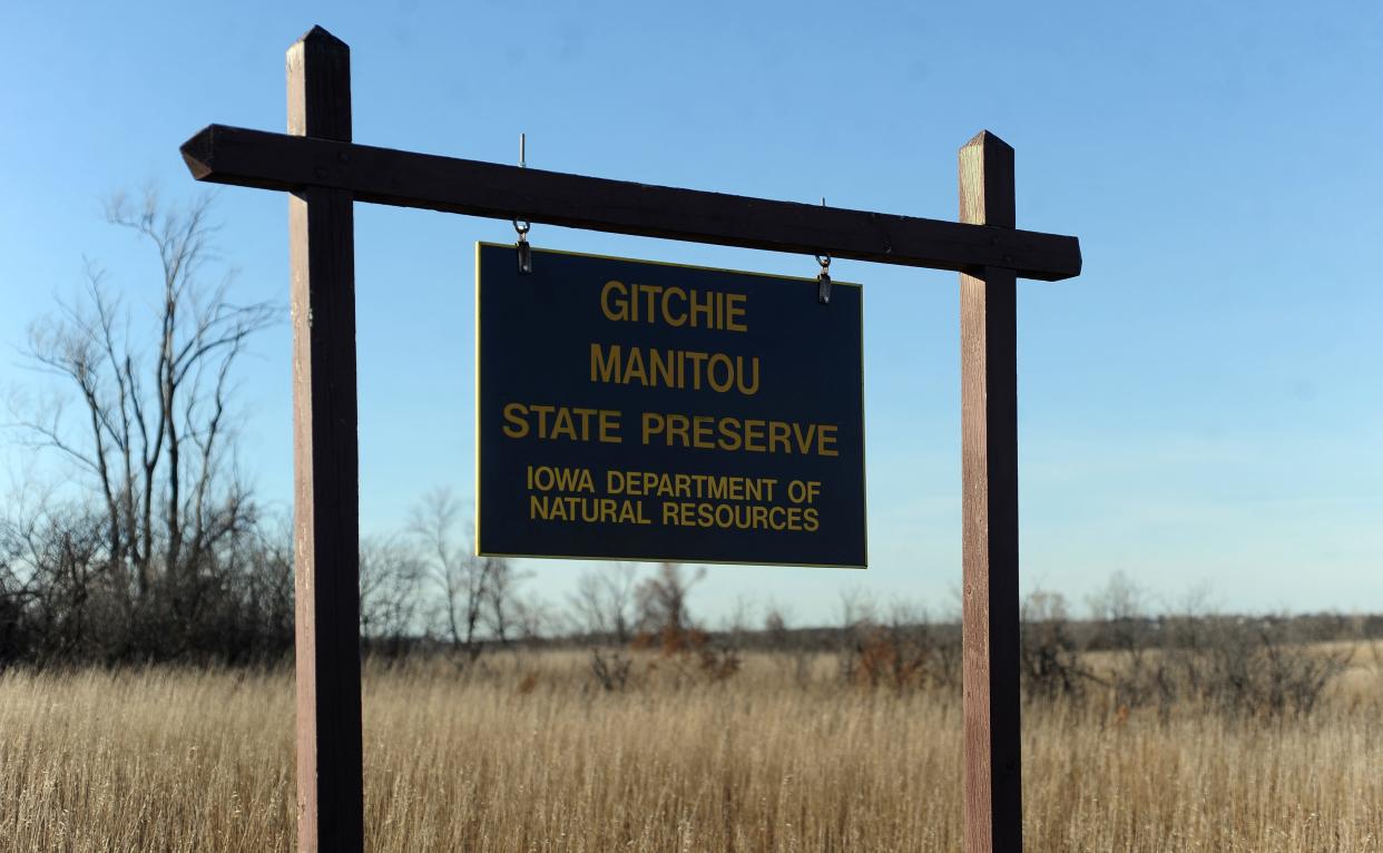 The Gitchie Manitou State Preserve where four people were murdered in 1973.