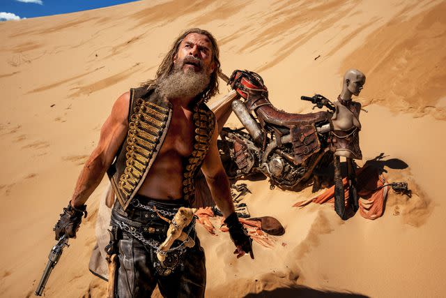 <p>JASIN BOLAND/ Warner Bros</p> Chris Hemsworth in 'Furiosa'