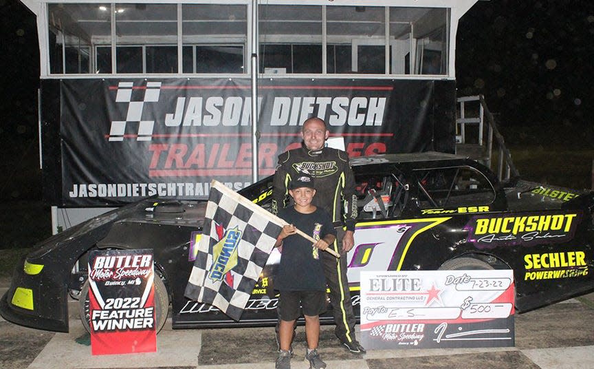 Eric Swan picked up his fourth straight victory Saturday at Butler Motor Speedway, winning the Street Stock Division