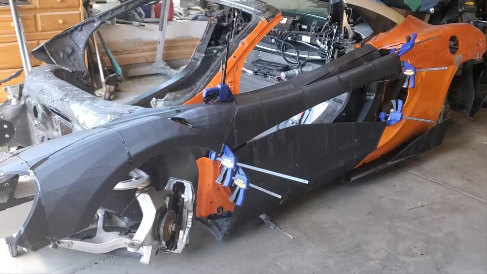 Can 3D Printing Save This Destroyed McLaren 600LT? One Guy Is Finding Out photo