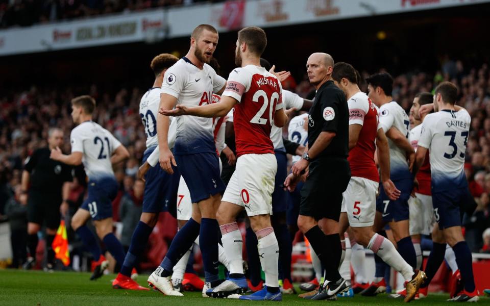 A brief melee broke out after Eric Dier scored for Spurs - AFP