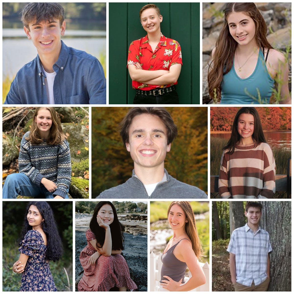 Dover High School's top 10 students in the Class of 2023.