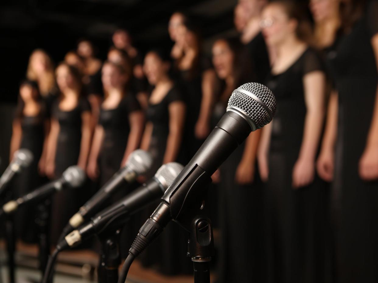 Singing may be no more of an infection risk than speaking, new research indicates: Getty