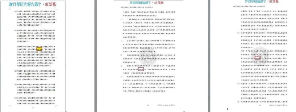 吳佩蓉質疑許淑華連謝百傑文章的錯字都直接複製貼上。（翻攝吳佩蓉臉書）