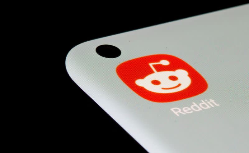 FILE PHOTO: Reddit app is seen on a smartphone in this illustration